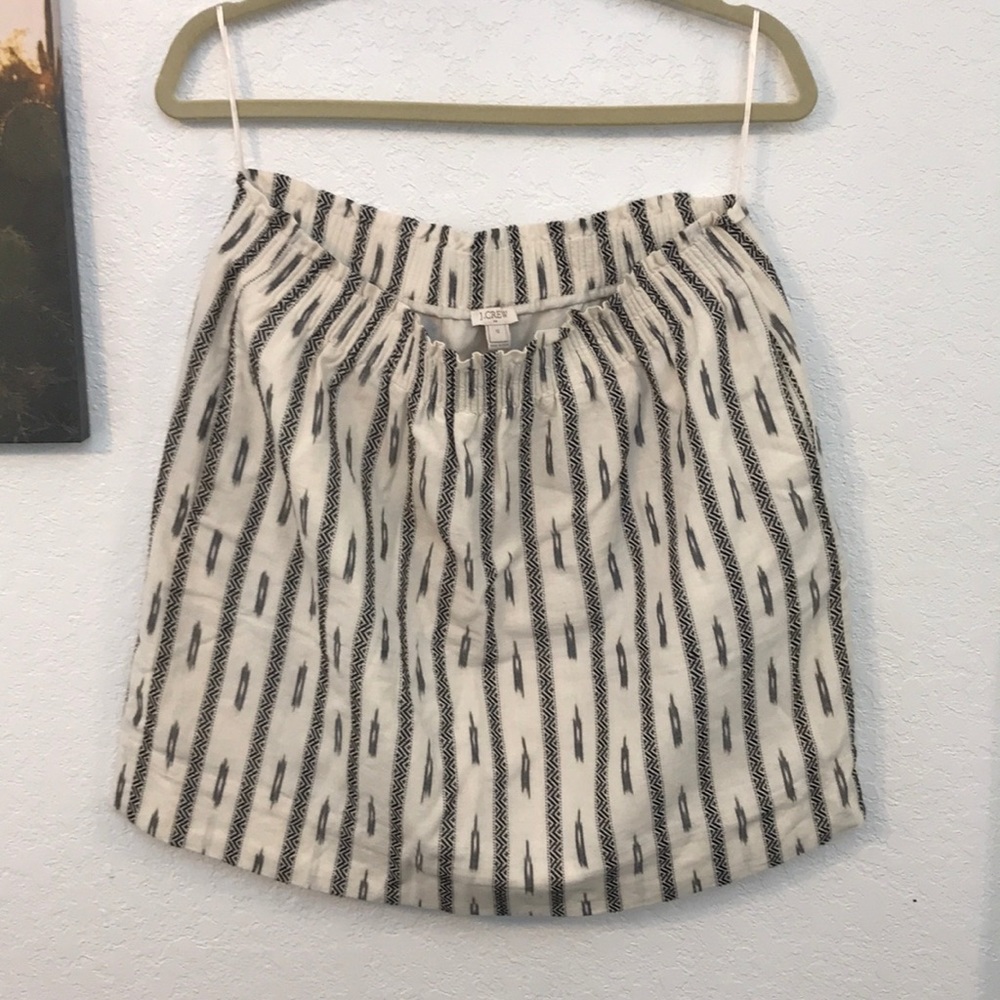 Jcrew elastic waist skirt